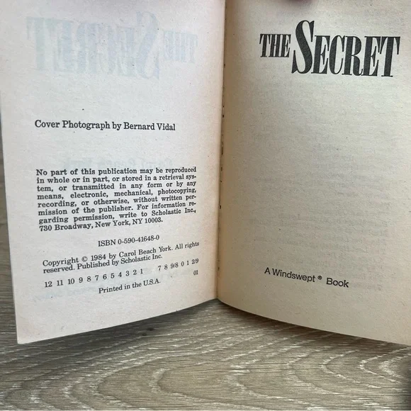 The Secret by Carol Beach York Vintage 1984 YA Mystery Romance Paperback - Picture 9 of 11